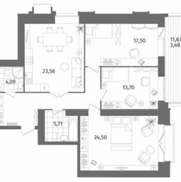 Продажа 3-комн квартиры на вторичном рынке Лиственная улица,  д. 20 к2 с1