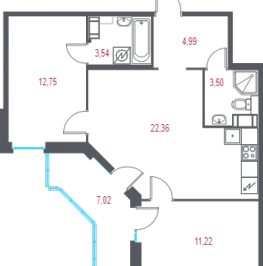 Продажа 2-комн квартиры в новостройке Пушкин г., 1-я линия, территория Лесное, к. 2.2 Продажа 2-комн квартиры в новостройке Пушкин г., 1-я линия, территория Лесное, к. 2.2