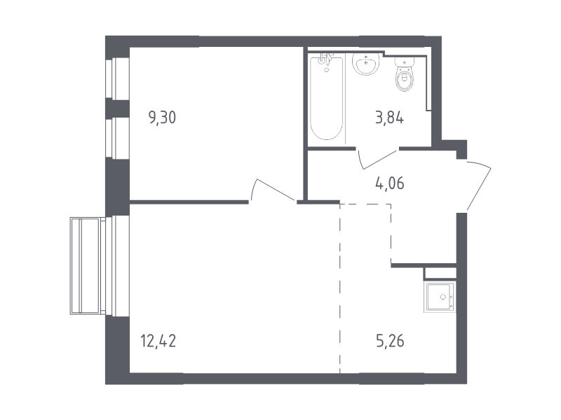 Продажа 1-комн квартиры в новостройке Лайково с., Лесная ул.,  к. 55