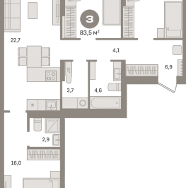 Продажа 3-комн квартиры в новостройке Сапроново д., Калиновая ул., к. 9 Продажа 3-комн квартиры в новостройке Сапроново д., Калиновая ул., к. 9
