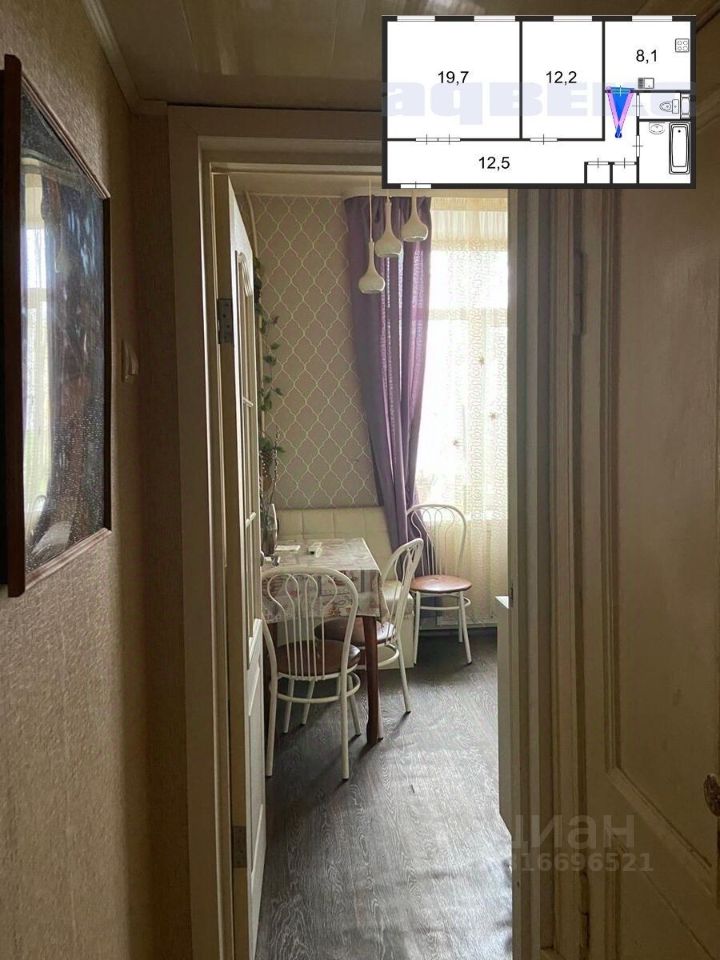 Продажа 2-комн квартиры на вторичном рынке улица Бабушкина, 81к2