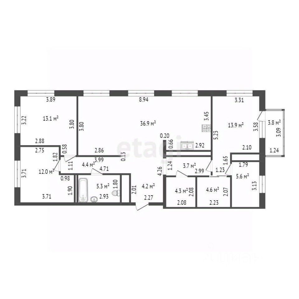 Продажа 4-комн квартиры на вторичном рынке проспект Героев, 31