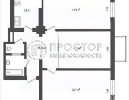 Продажа 3-комн квартиры на вторичном рынке Донская улица,  д. 27 к2