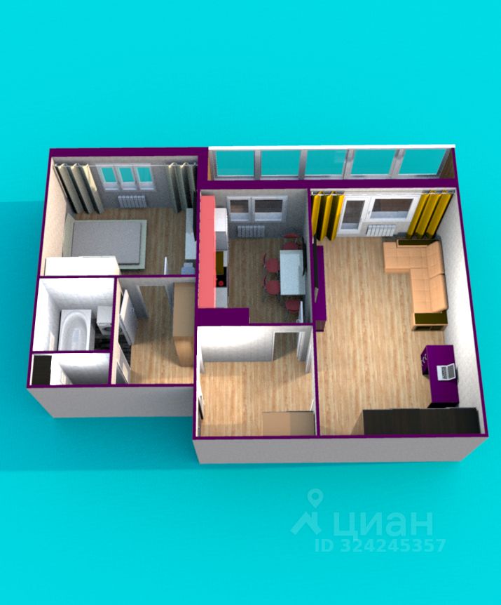 Продажа 2-комн квартиры на вторичном рынке проспект Наставников, 48