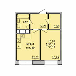 Продажа 1-комн квартиры в новостройке Одинцово г., Минское ш.,  к. 1.1