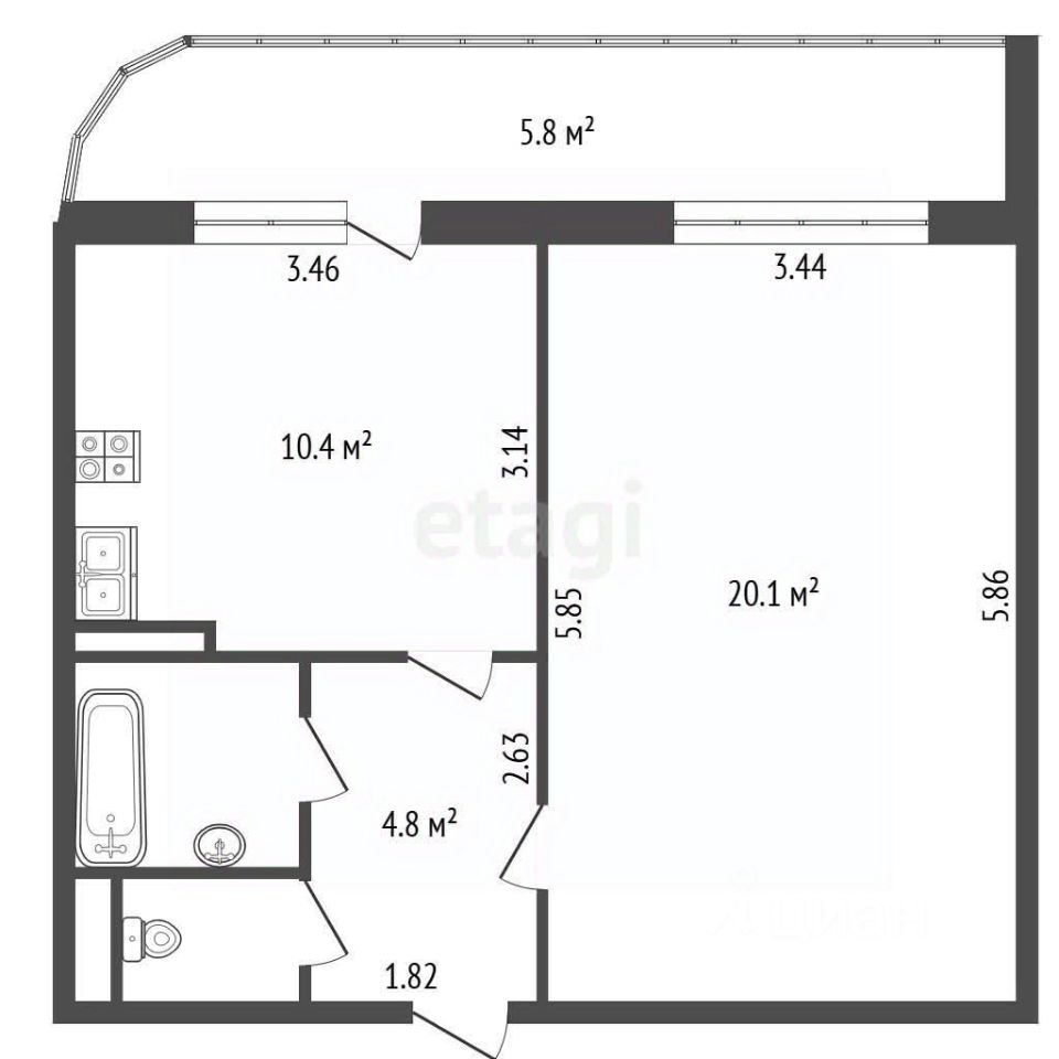 Продажа 1-комн квартиры на вторичном рынке Богатырский проспект, 30К2