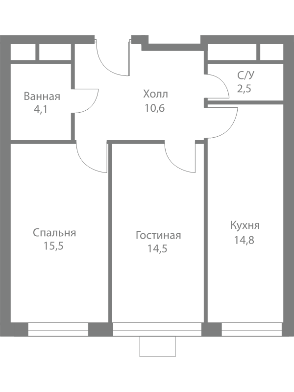 Продажа 2-комн квартиры в новостройке Москва г., Сколковское ш.,  к. 4