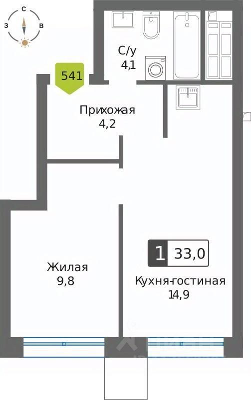 Продажа 1-комн квартиры в новостройке Красногорск, ул Черневская,  д. 64