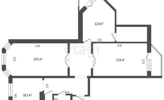 Продажа 2-комн квартиры на вторичном рынке улица Александры Монаховой,  д. 95 к3