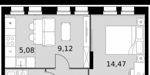 2-комн квартира Внуковская Б. ул,  д. вл8