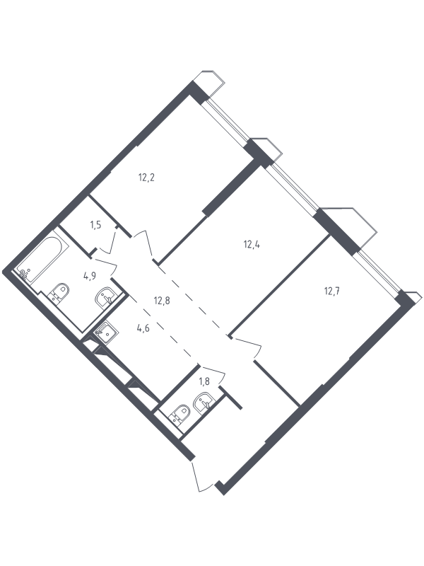 Продажа 2-комн квартиры в новостройке Раздоры д., Мякининское ш.,  к. 21