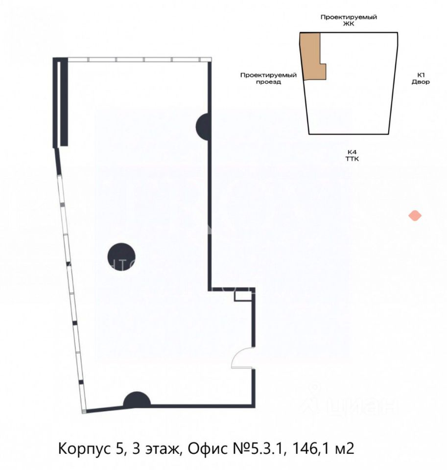 Продажа офиса Рижская пл,  д. 3