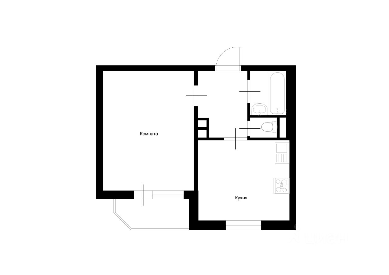 Продажа 1-комн квартиры на вторичном рынке Северный кв-л, д. Сапроново, Купелинка мкр, 6
