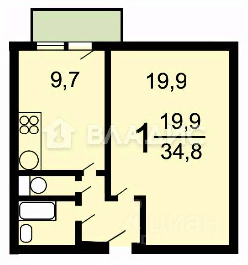 Продажа 1-комн квартиры на вторичном рынке Фестивальная улица, 23