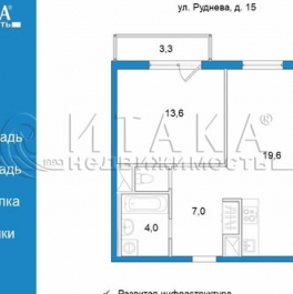 Продажа 1-комн квартиры на вторичном рынке ул Руднева,  д. 15,  к. 1