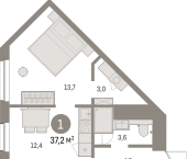 Продать Квартиры в новостройке Санкт-Петербург г., Головнина б-р   2-1