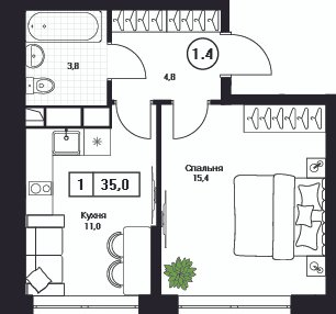 Продажа 1-комн квартиры в новостройке Пушкино г., Нижняя ул.,  к. 3