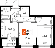 Продажа квартир в ЖК Москва г., Строительный проезд,  к. 2