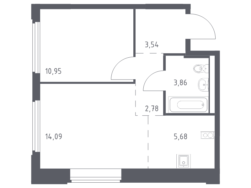 Продажа 1-комн квартиры в новостройке Королёв г., Тихонравова ул.,  к. 1