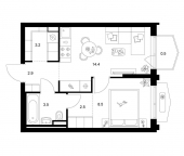 Продать Квартиры в новостройке рабочий посёлок Боброво, Восточное Бутово, корп.55   