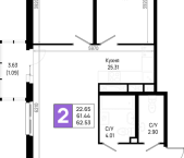 Продать Квартиры в новостройке Новосаратовка д., Первых ул.   5.1