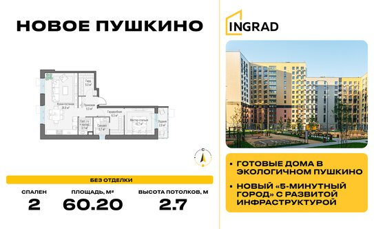 Продажа 2-комн квартиры на вторичном рынке Пушкино г, Александра Меня ул