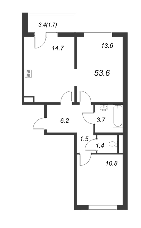 Продажа 2-комн квартиры в новостройке Битца п., Варшавское ш.,  к. 6