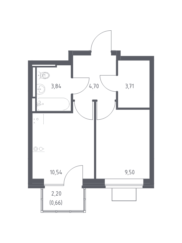 Продажа 1-комн квартиры в новостройке Богданиха д., Красная Слобода ул.,  к. 10.1