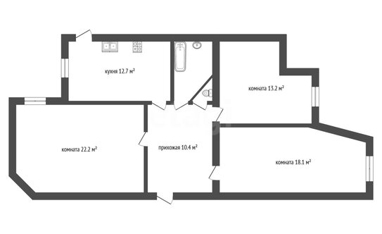 Продажа 3-комн квартиры на вторичном рынке Коломенская улица