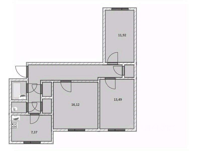 Продажа 3-комн квартиры на вторичном рынке Петергоф, Чичеринская улица, 3к2