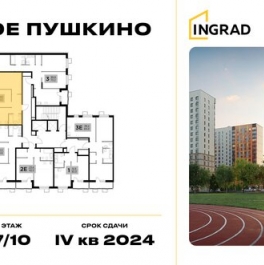 Продажа 2-комн квартиры на вторичном рынке Пушкино г, Новая Деревня мкр, Кирова ул,  д. 3 к1