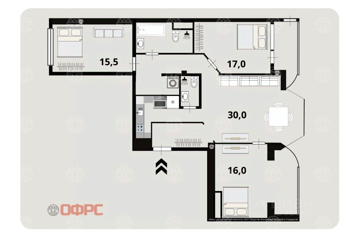 Продажа 4-комн квартиры на вторичном рынке улица Вавилова, 54к4