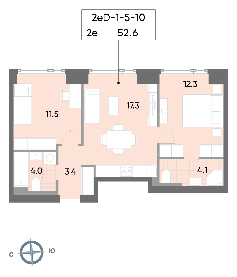 Продажа 2-комн квартиры в новостройке Борисовские Пруды ул,  д. 1