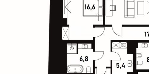 6-комн квартира Хлебный переулок, 19