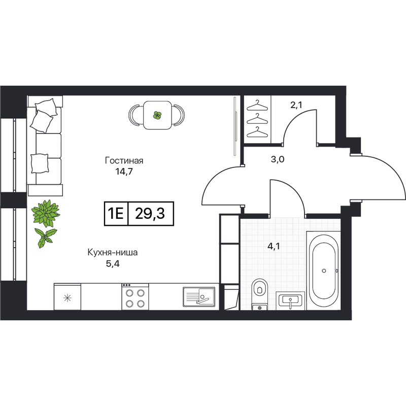 Продажа студии Пушкино г., Нижняя ул.,  к. 3