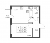 Продать Квартиры вторичка городской поселок имени Свердлова, Западный проезд  13/1 
