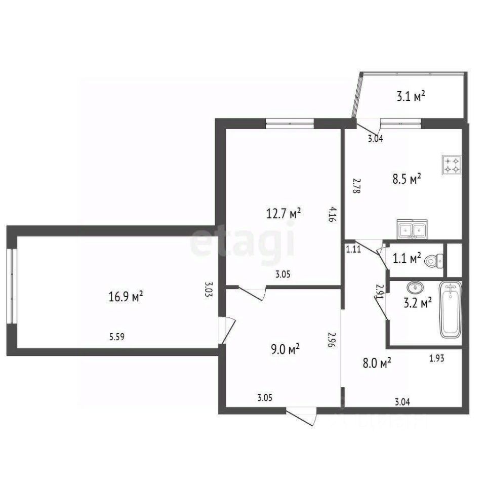Продажа 2-комн квартиры на вторичном рынке пос. Стрельна, Львовская улица, 19к2
