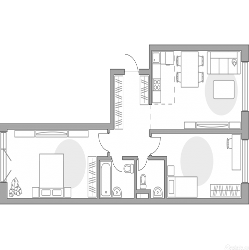 3-комн квартира , ул. Малая Почтовая, 12