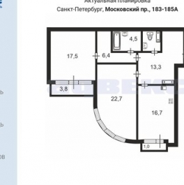 Продажа 2-комн квартиры на вторичном рынке Московский пр-кт,  д. 183-185