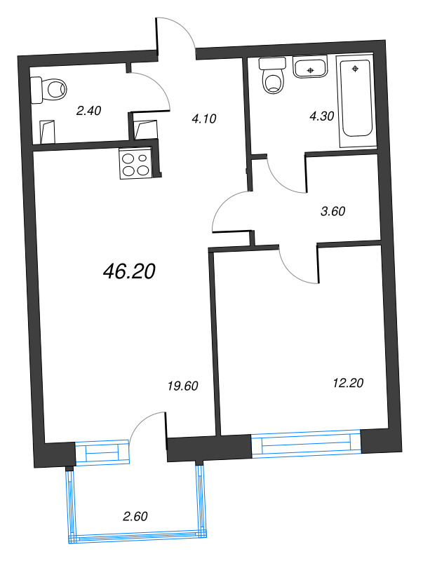 Продажа 1-комн квартиры в новостройке Зеленогорск г., Ленина пр-кт,  к. 1