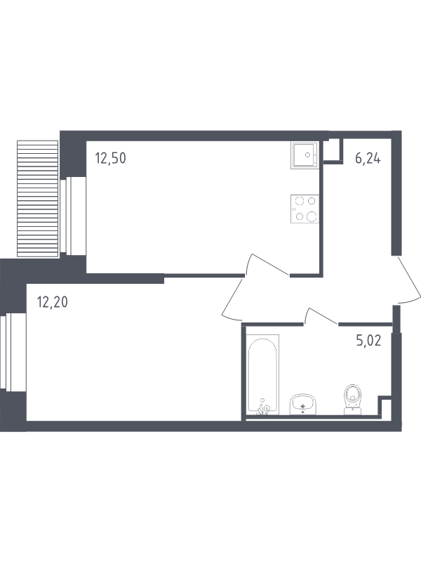 Продажа 1-комн квартиры в новостройке Санкт-Петербург г., Славянская ул.,  к. 39