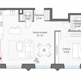 Продажа 1-комн квартиры в новостройке Москва г., Дубовой Рощи ул. Продажа 1-комн квартиры в новостройке Москва г., Дубовой Рощи ул.
