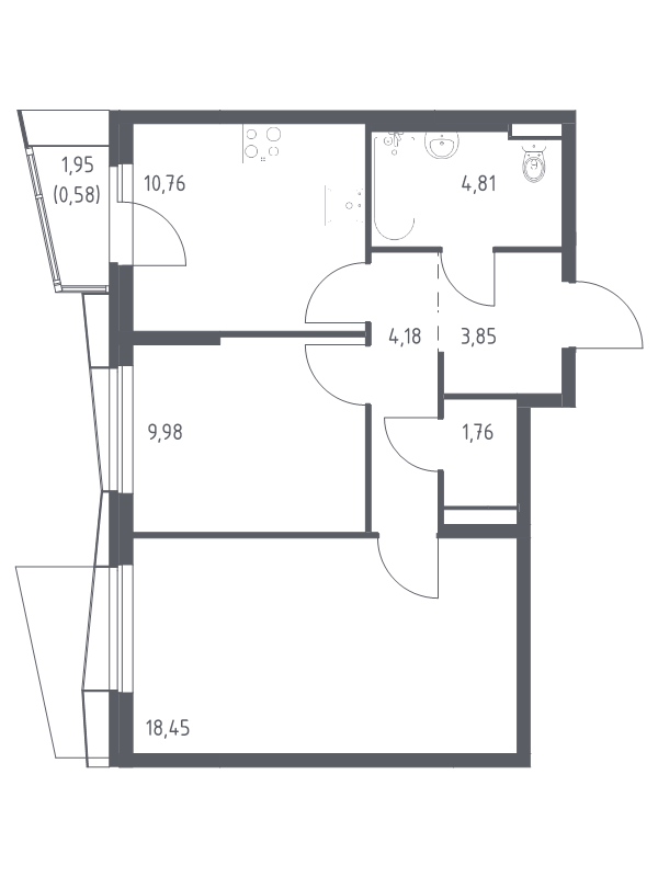 Продажа 2-комн квартиры в новостройке Балашиха г., Балашихинское ш.,  к. 4