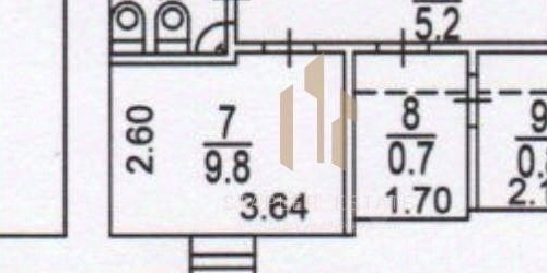2-комн квартира улица Плющиха, 53/25С1