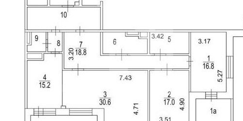 3-комн квартира Новослободская улица, 11