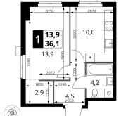 Продажа квартир в ЖК Москва г., Амурская ул.,  к. 2