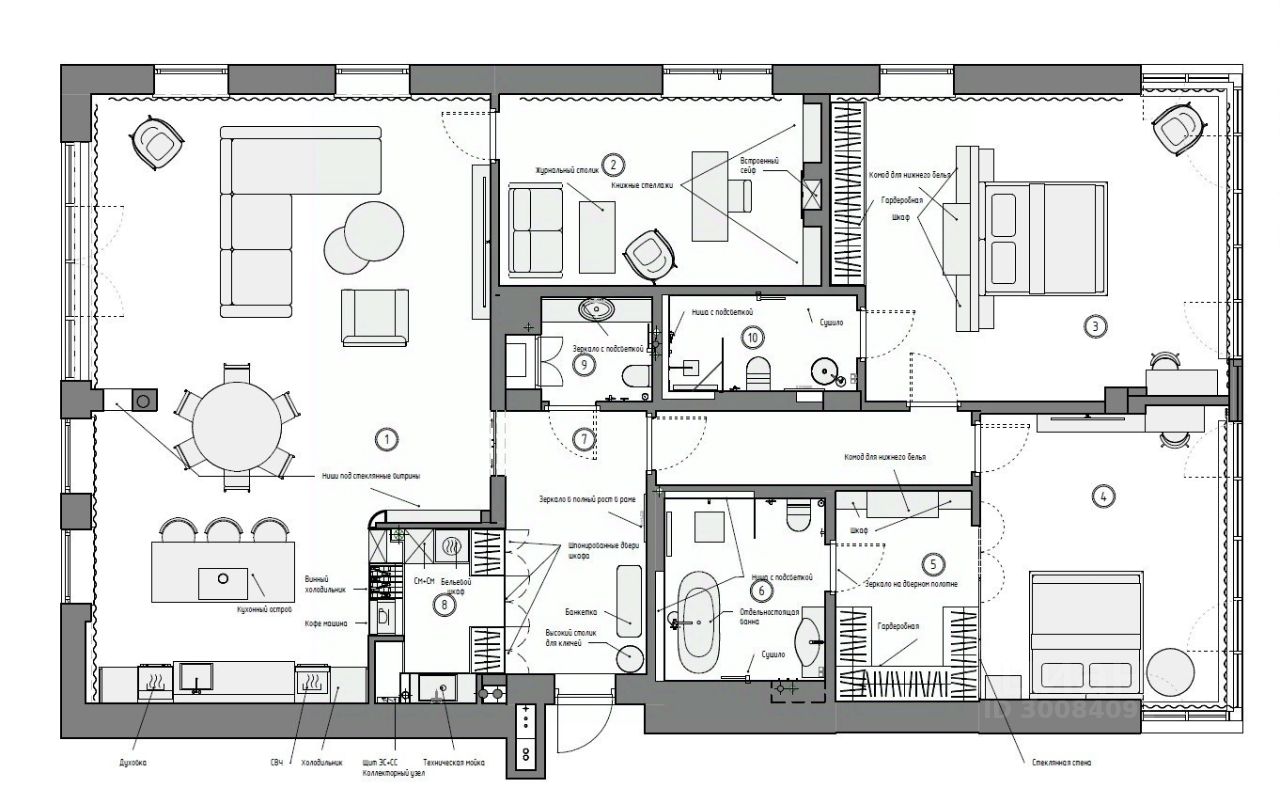 Продажа 4-комн квартиры на вторичном рынке набережная Мартынова, 62Е