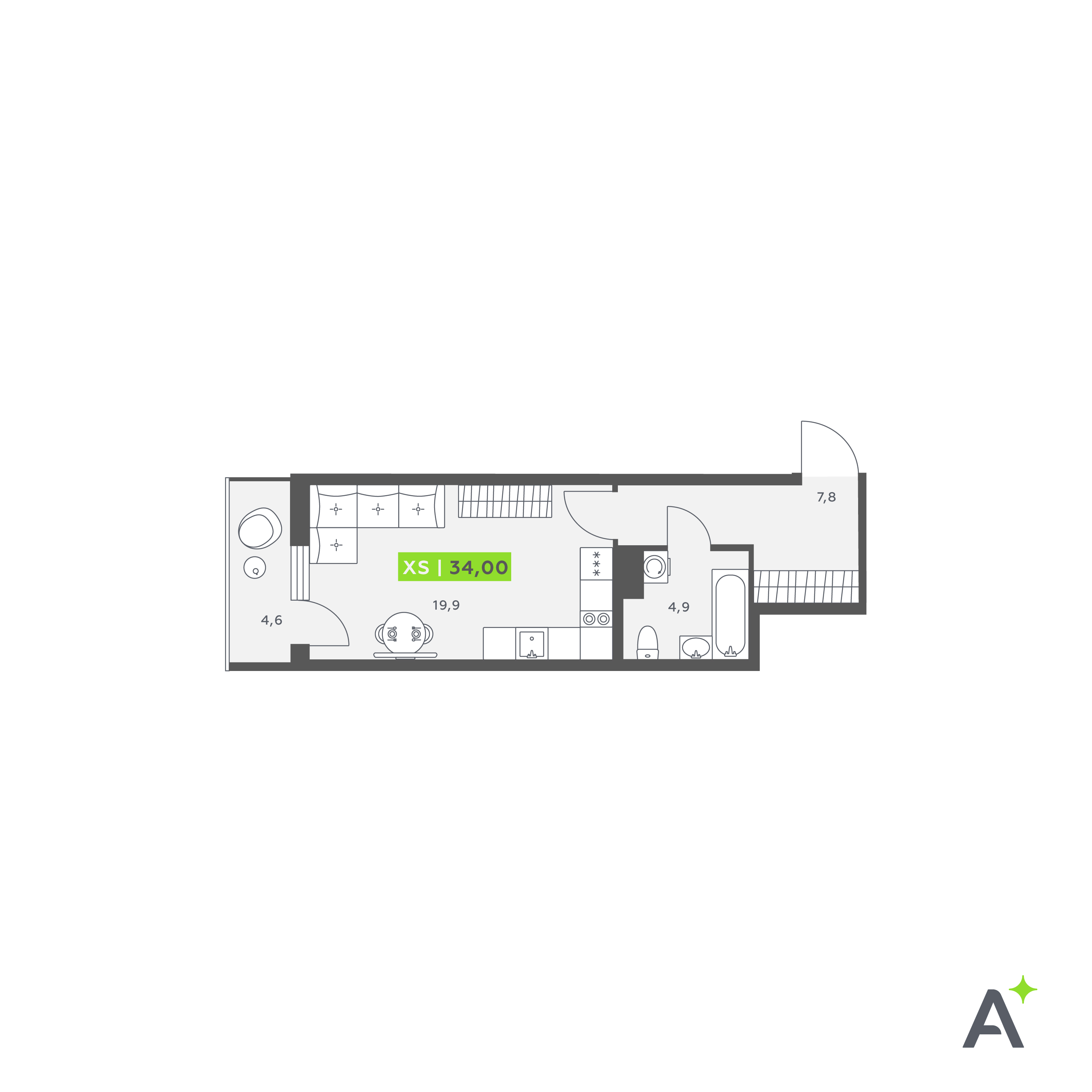 Студия бульвар Александра Грина, дом 4, стр. 1
