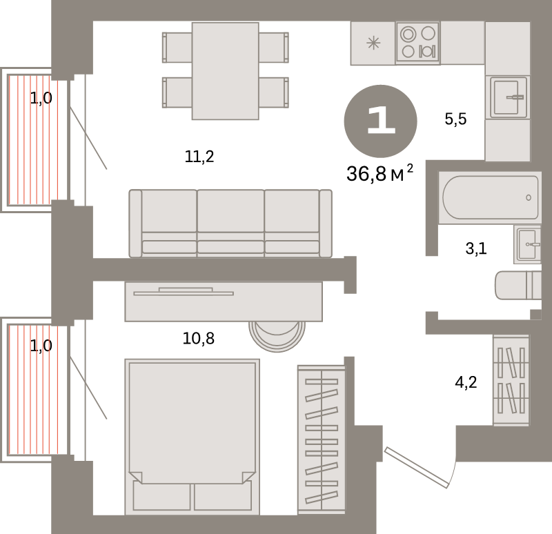 Продажа 1-комн квартиры в новостройке Москва г., Тагильская ул.,  к. 2