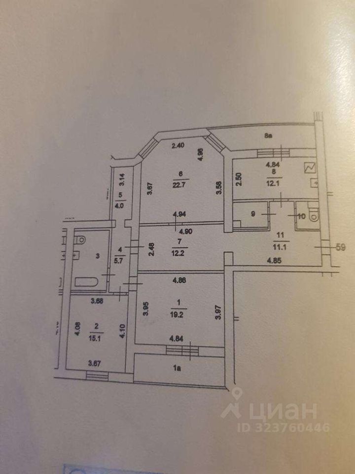 Продажа 3-комн квартиры на вторичном рынке Выборгская улица, 4К1